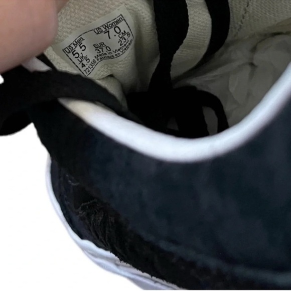 VANS Houndstoothembs Old School Black Sneakers Size 7 - Picture 12 of 13